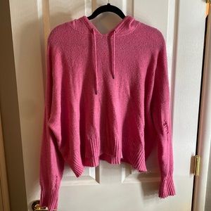 Pink Distressed Hoodie